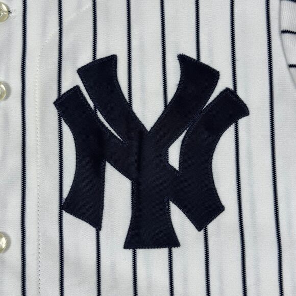 Vintage 80s New York Yankees Pinstripe MLB Baseball Jersey - 42 - Picture 3 of 9